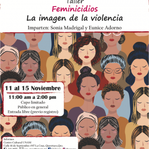 Taller de fotografía: Feminicidio. La imagen de la violencia.