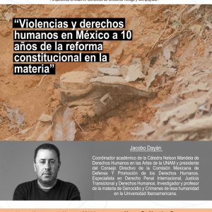 Conferencia magistral: Desafíos que persisten en el país para enfrentar el cada vez más grave contexto de violencia y de violaciones a DH
