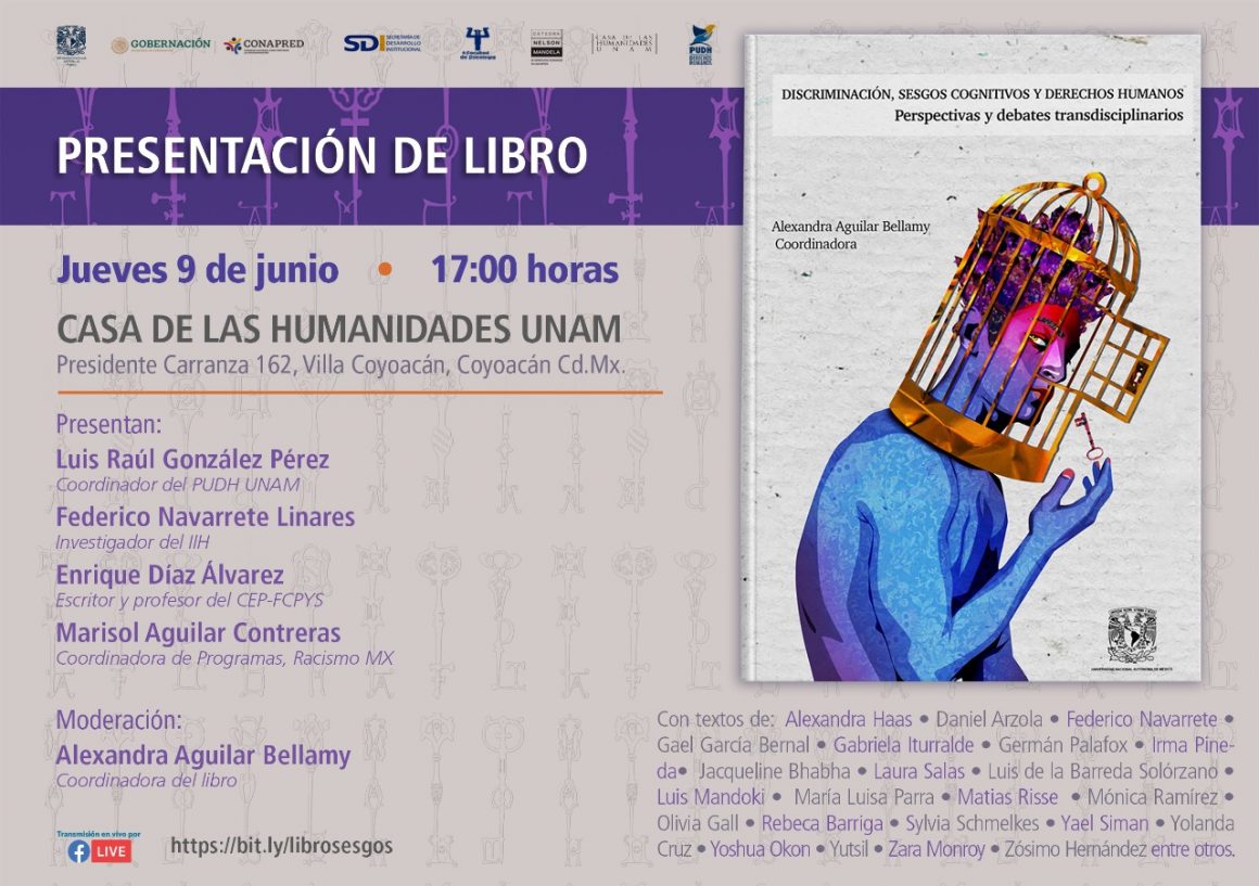Presentación de libro “Discriminación,sesgos cognitivos y derechos humanos”
